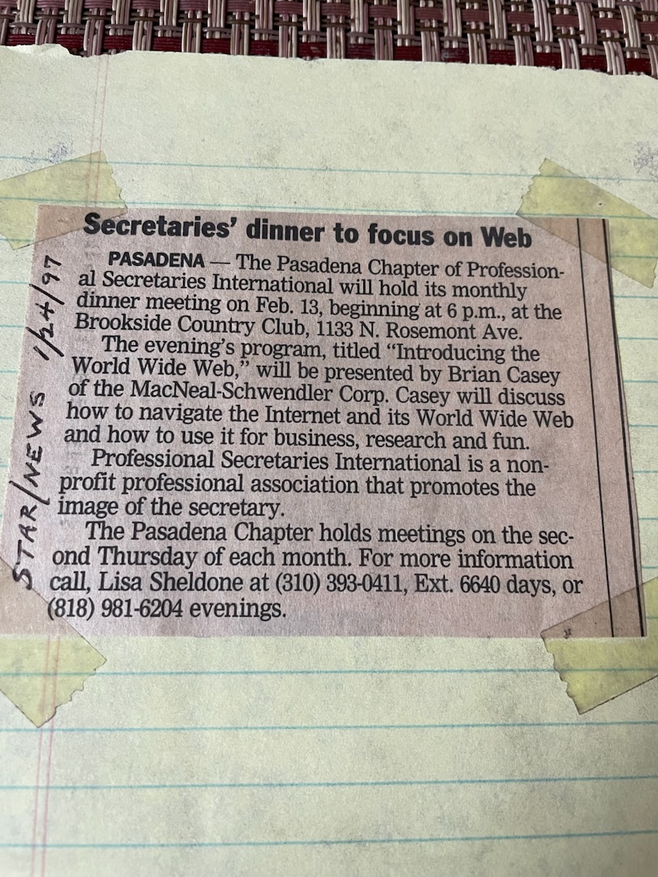 Pasadena Star-News clipping, CC0